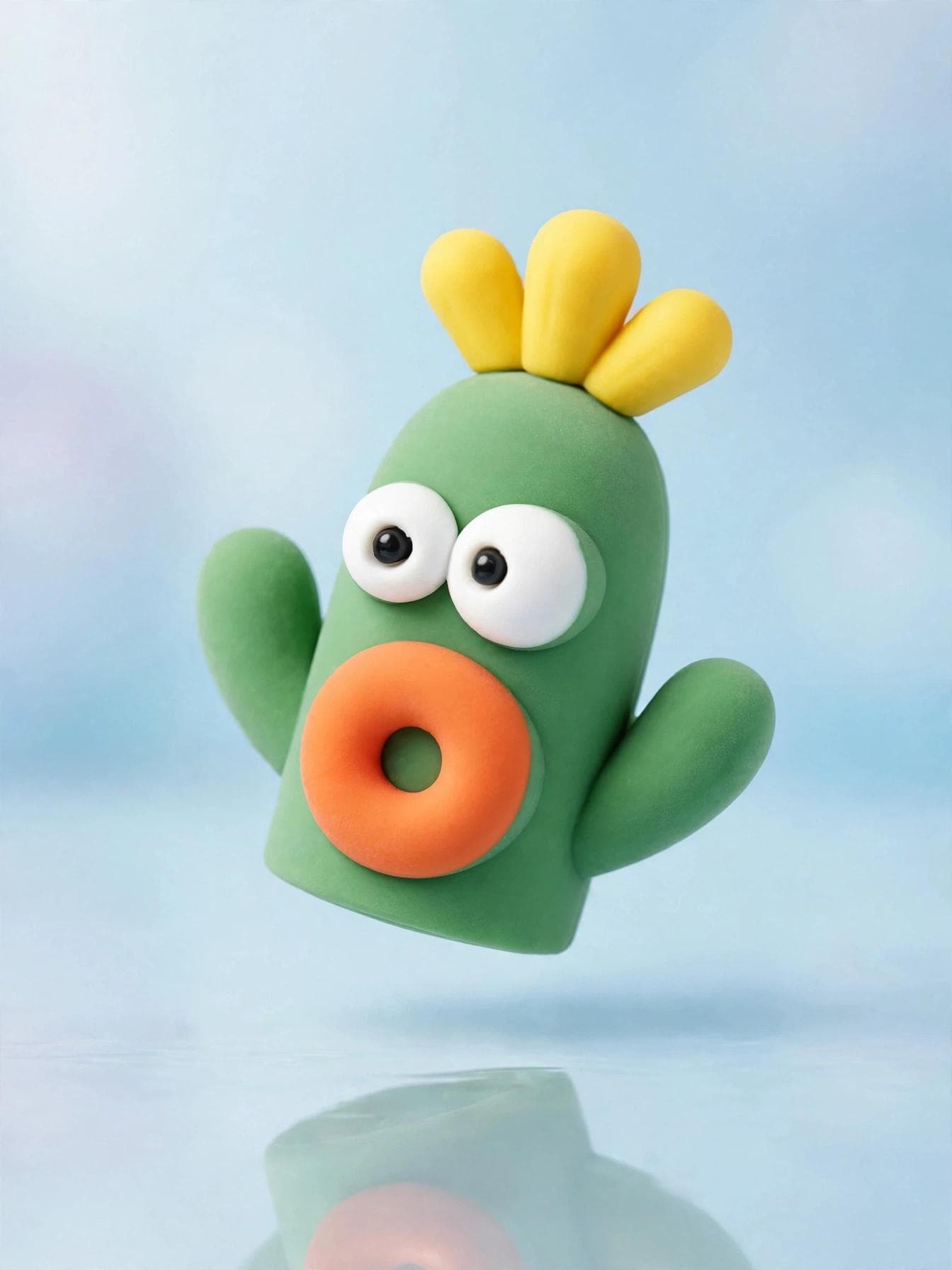 Green Silicone Carrot Cactus Sharpener