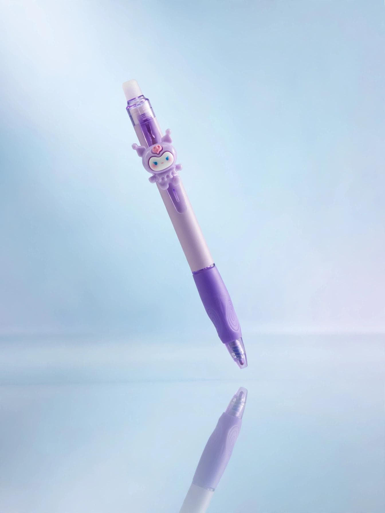 Sanrio Kuromi 3D Clip Erasable Pen - Purple