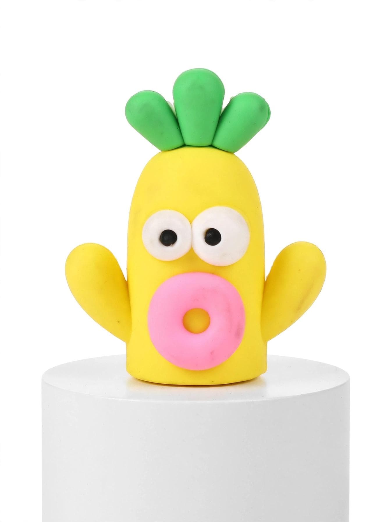 Yellow Silicone Carrot Cactus Sharpener