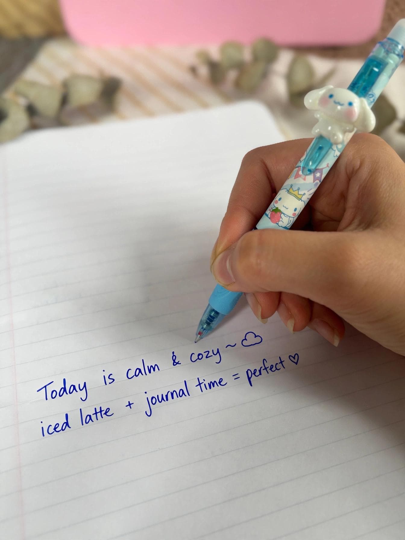 Cinnamoroll 3D Clip Retractable Pen - Blue