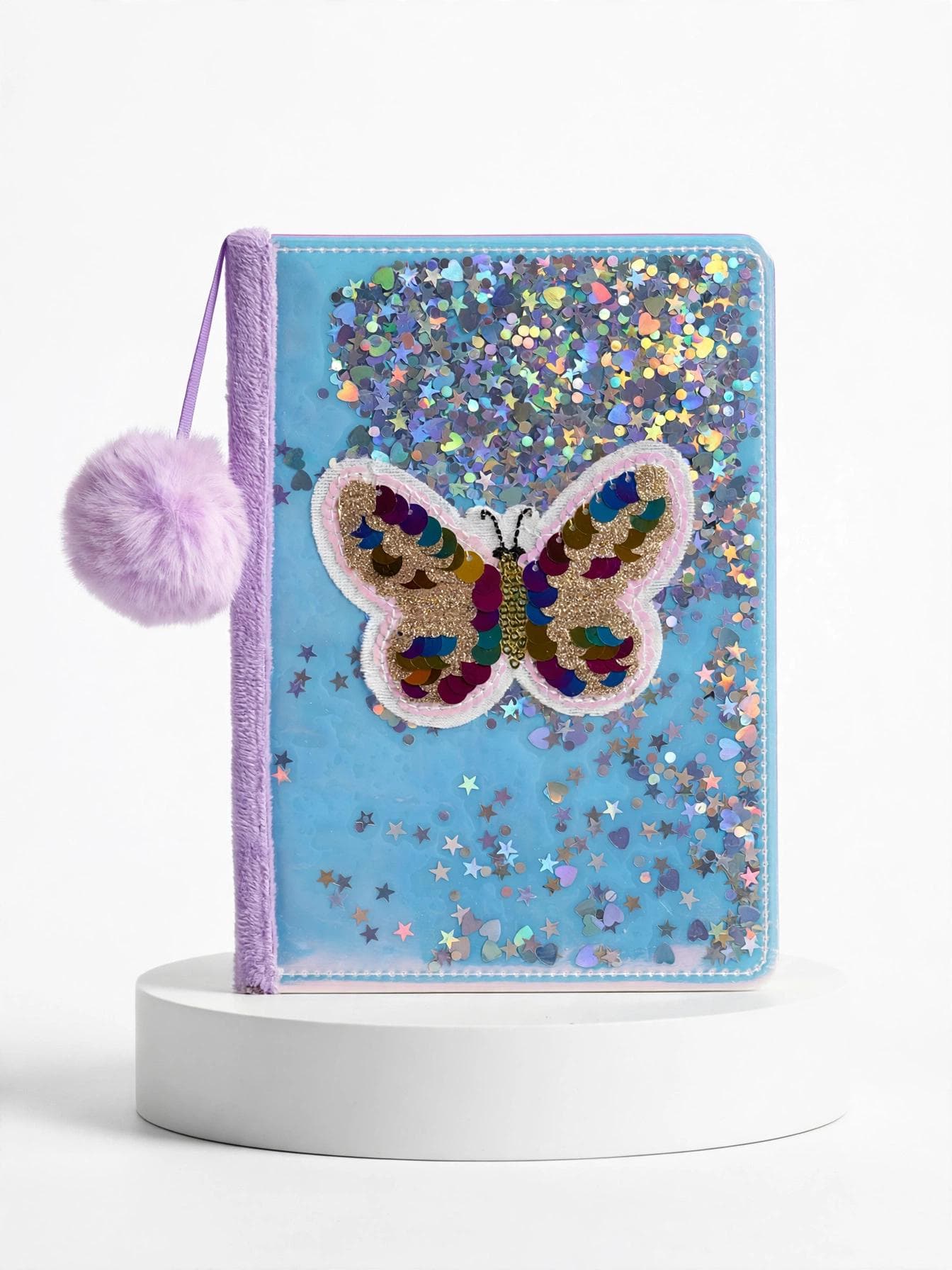 Fluffy Lavender Shaker A5 Diary