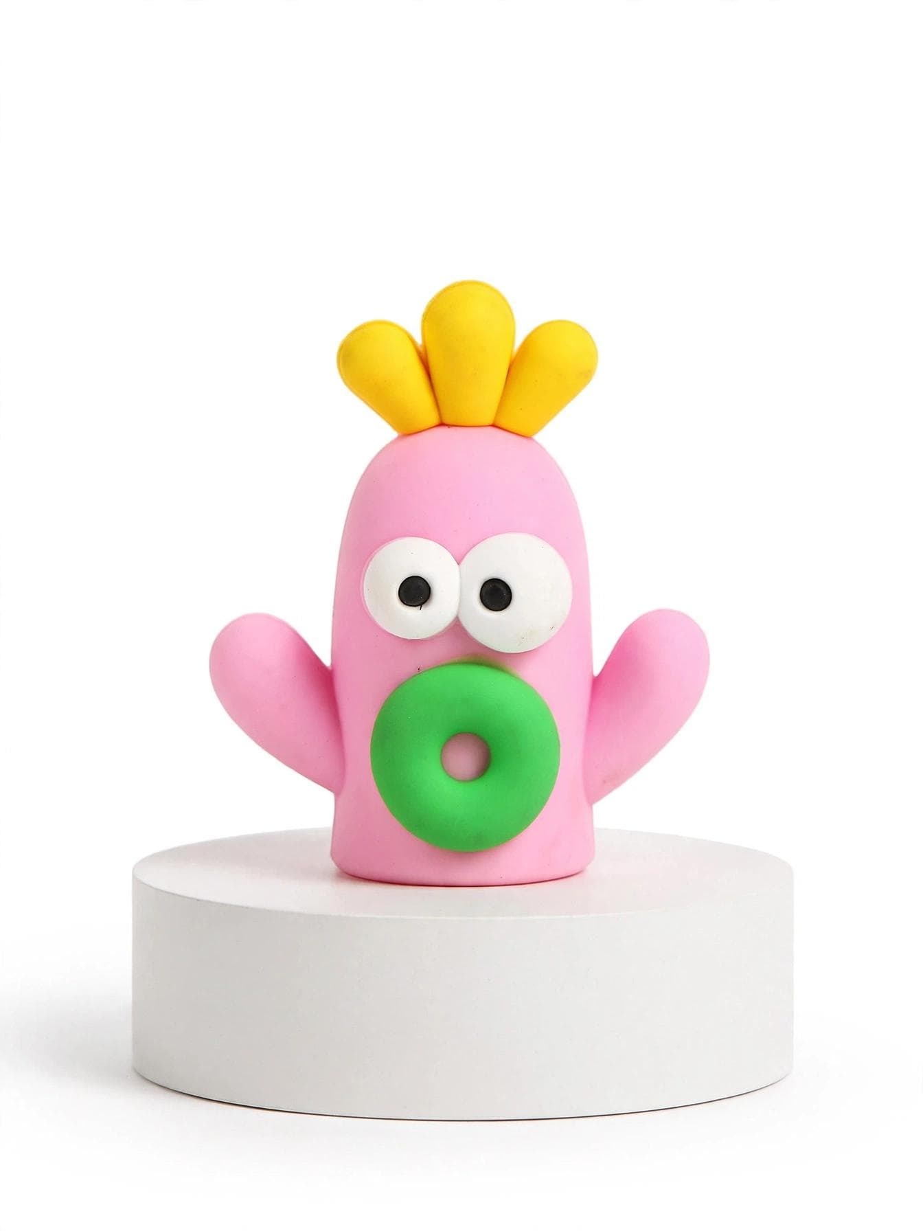 Pink Silicone Carrot Cactus Sharpener