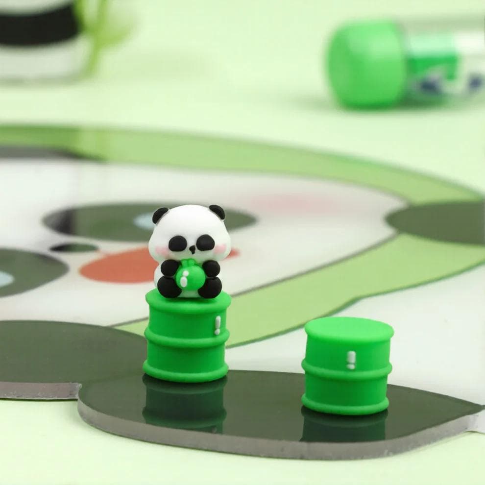 Panda Floating Bumper Ballpoint Pen - Green