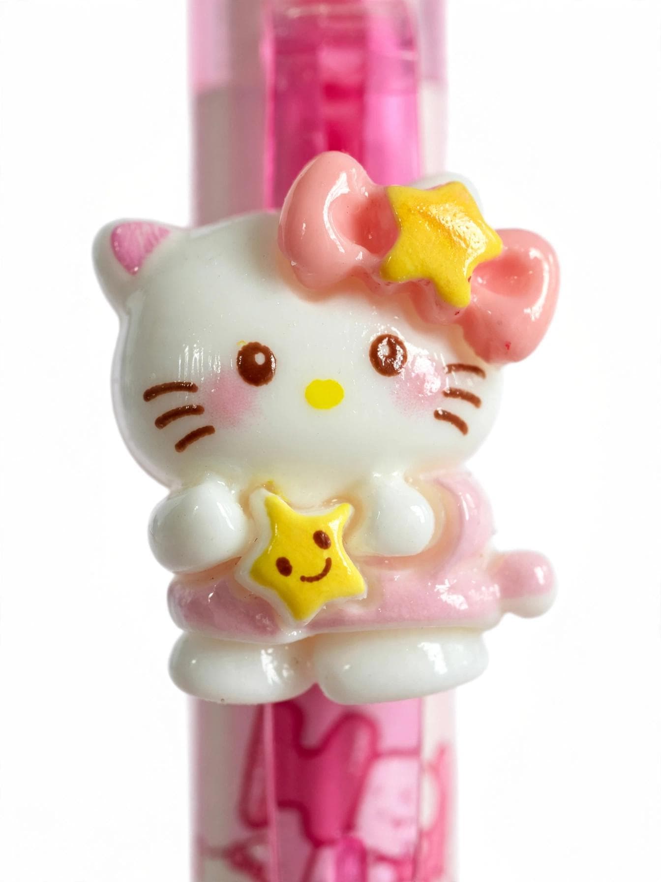Sanrio Hello Kitty Star 3D Clip Erasable Pen - Pink