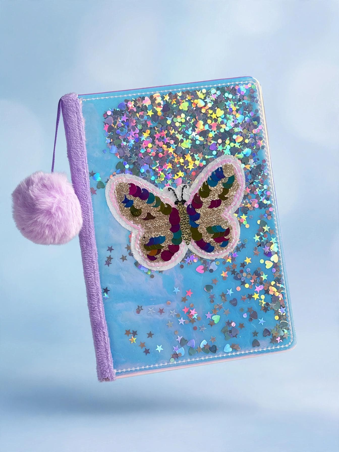 Fluffy Lavender Shaker A5 Diary