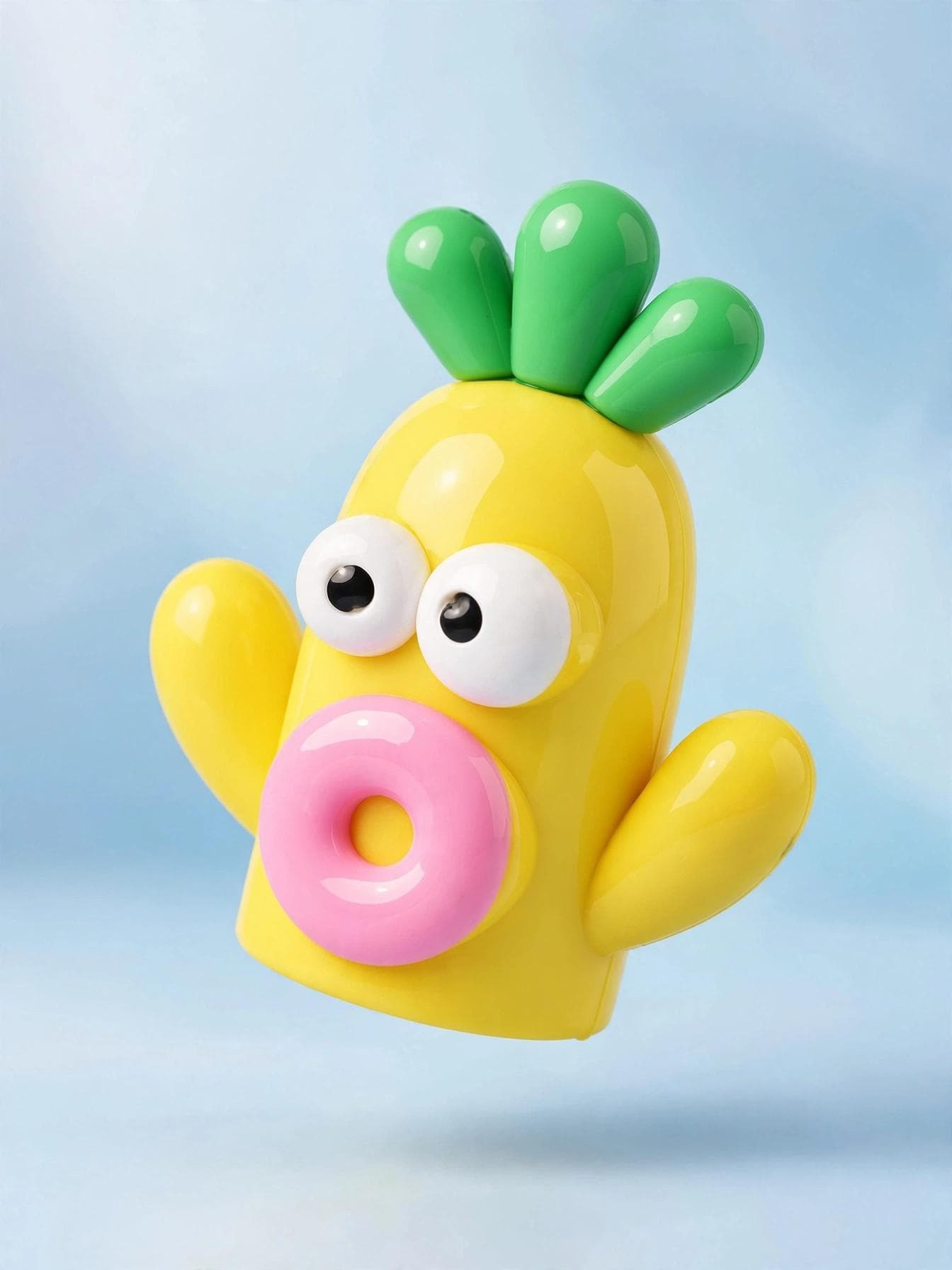 Yellow Silicone Carrot Cactus Sharpener