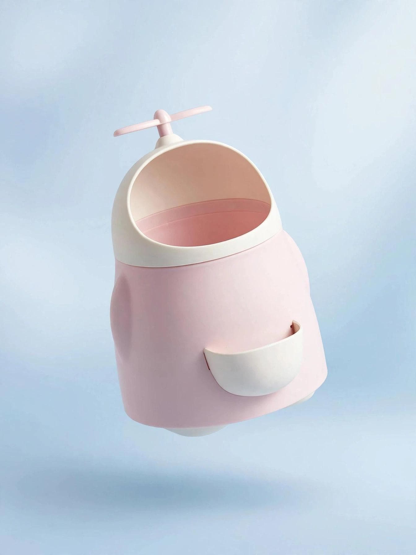 Cute Cartoon Desk Trash Can & Pen Holder - Pink