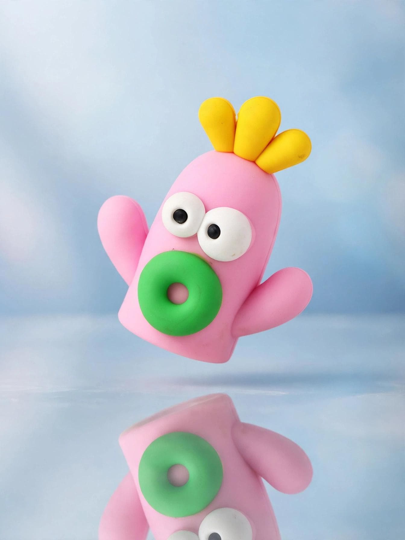 Pink Silicone Carrot Cactus Sharpener