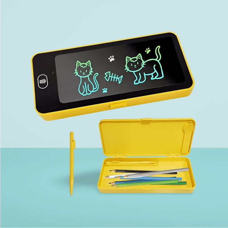 2-in-1 LCD Writing Pad & Pencil Box