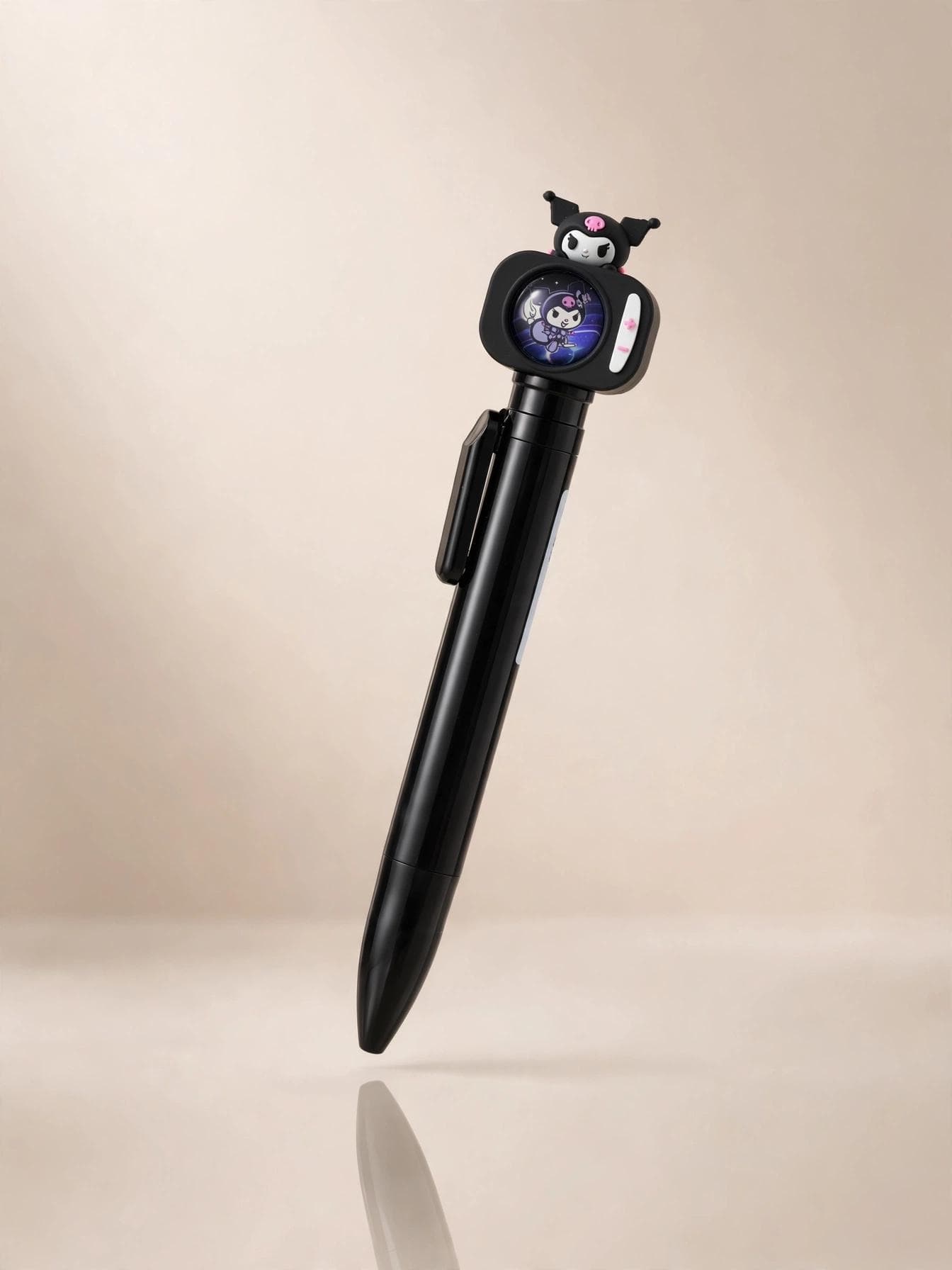 Sanrio Kuromi Retro TV 3D Topper Retractable Pen - Black