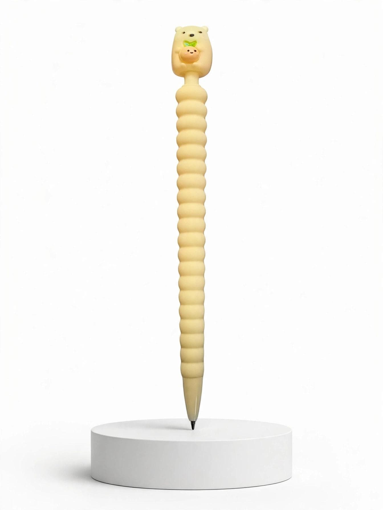 Gold Leaf Kawaii Polar Bear Soft Grip Mechanical Pencil 0.7mm - Yellow