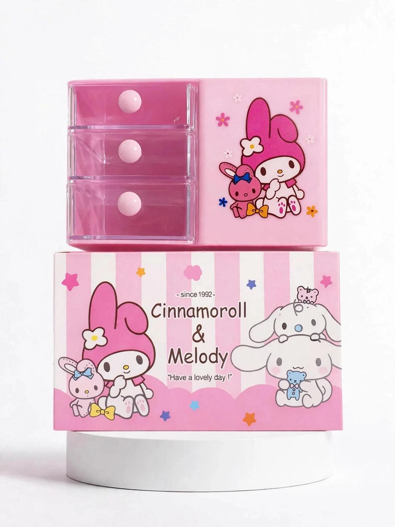 Anime My Melody Desktop Desk Organizer - Pink